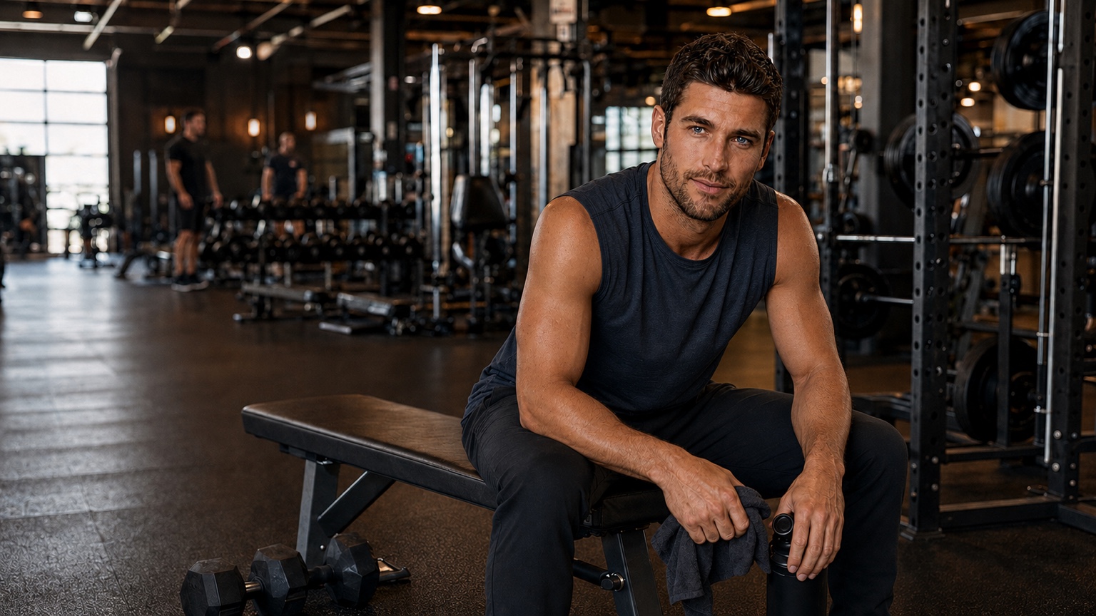 Cole at the gym